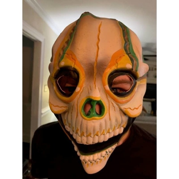 RUBIES Costume SKELETON Mask Scary Creepy One Size - Picture 1 of 5
